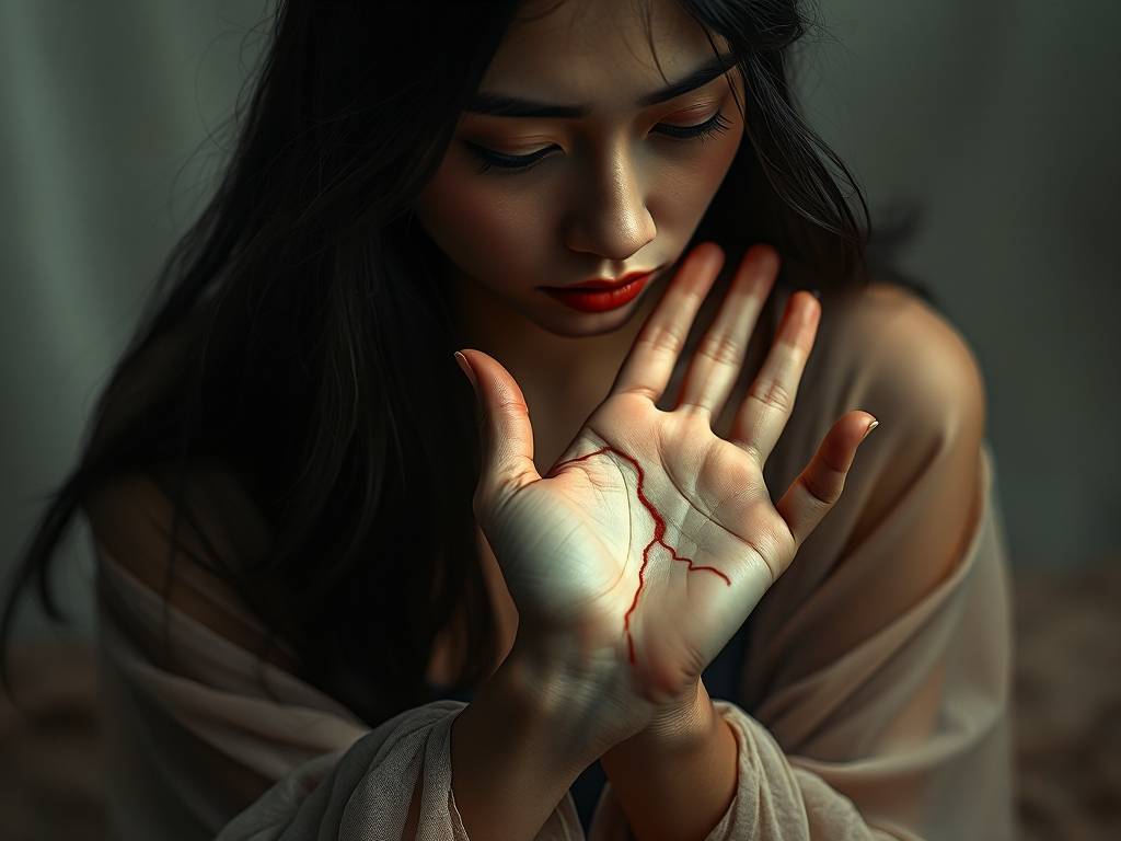 女右手感情线分叉两边分叉 爱情遗憾多中途分离