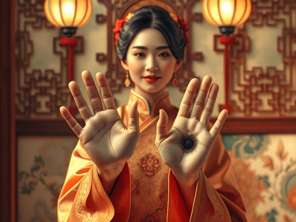极少见的(de)富贵痣聚财痣 手心脚心痣则命中带富贵