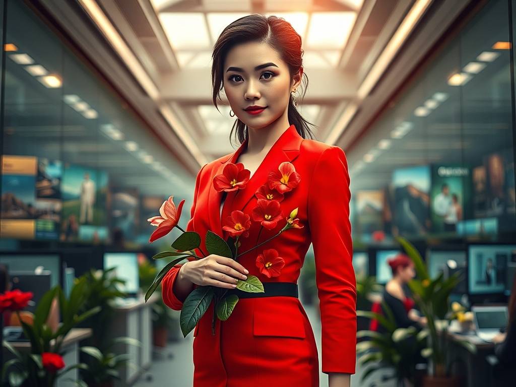 你在职场中是绿叶还是红花