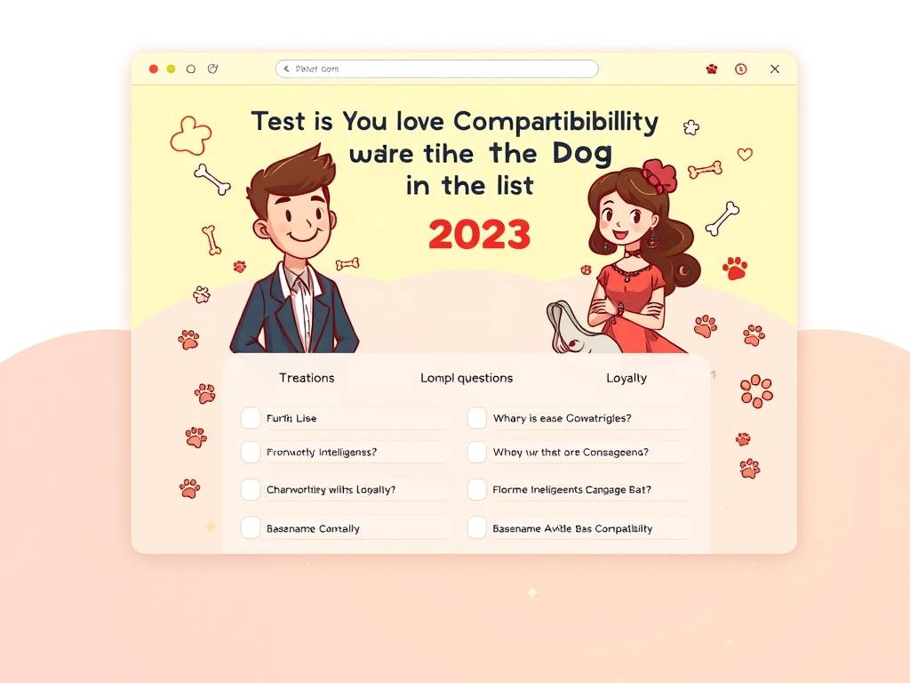 在线小测试 测你2023和属狗人的爱情配对指数