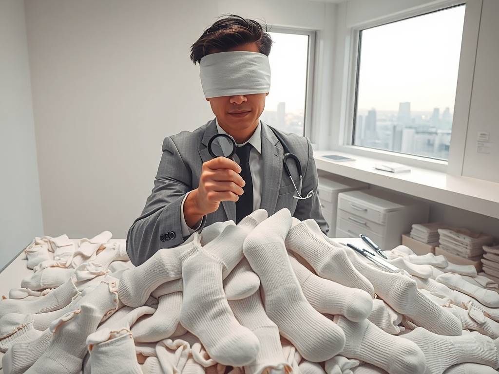 智商测試(shì)——盲人分袜