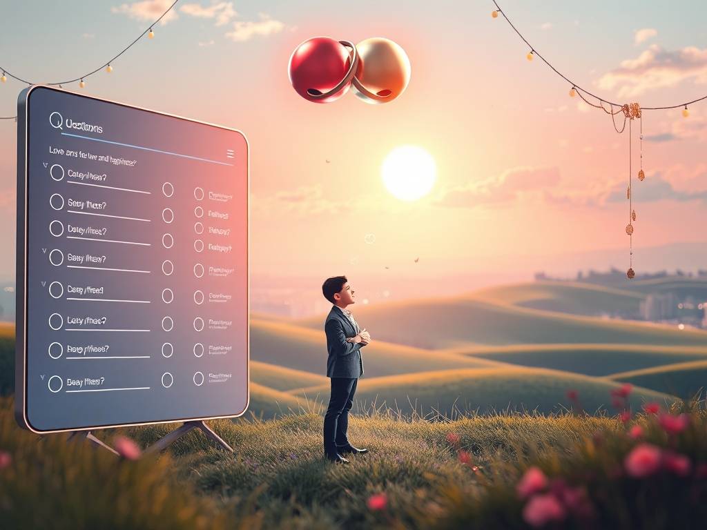 在线心理测试  怎样提(tí)升你的爱情幸福感?ta是你的真爱吗?