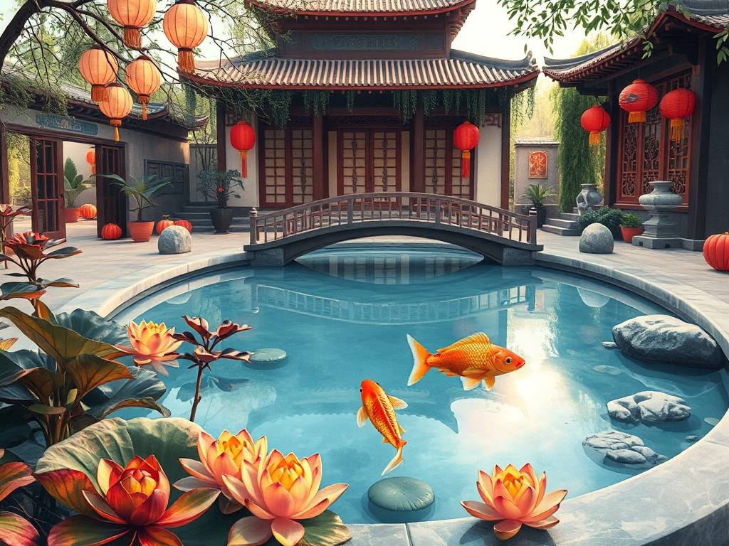 公司风水池图片大全