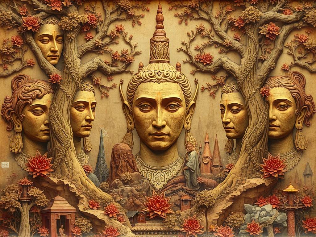这张圖(tú)，你能找到几张人面？