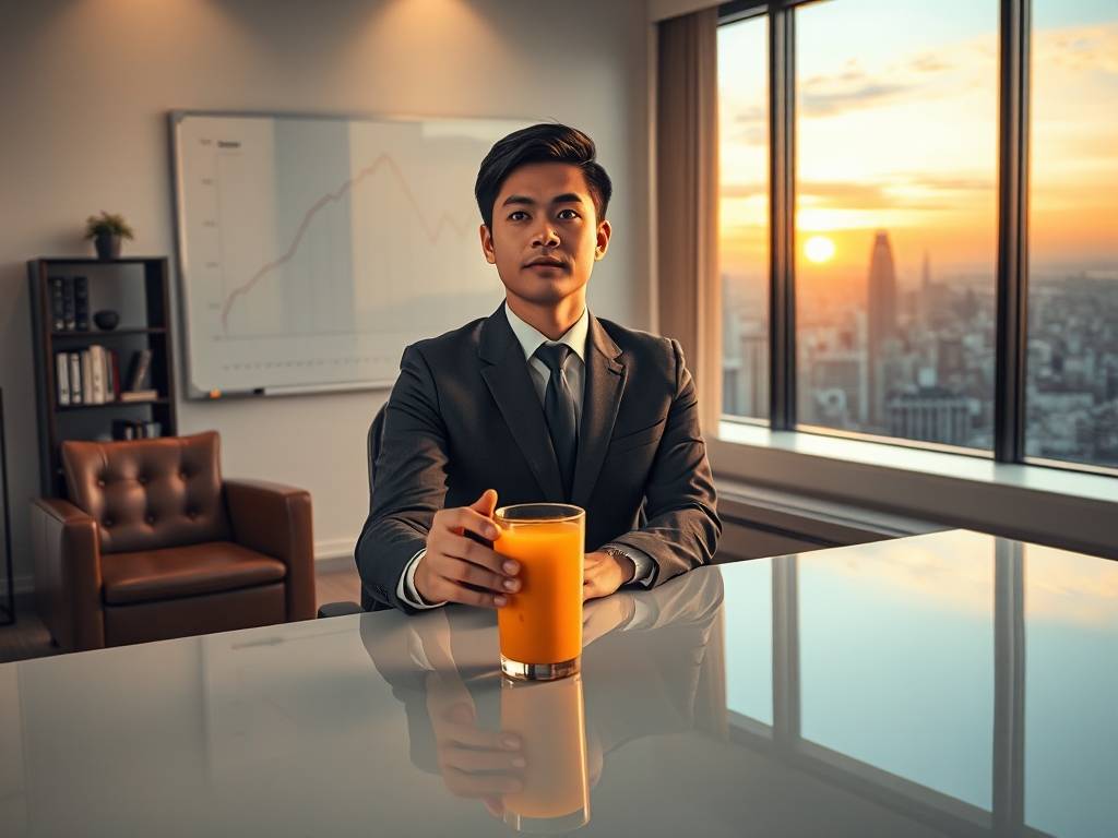 喝果汁测试你的年终奖金