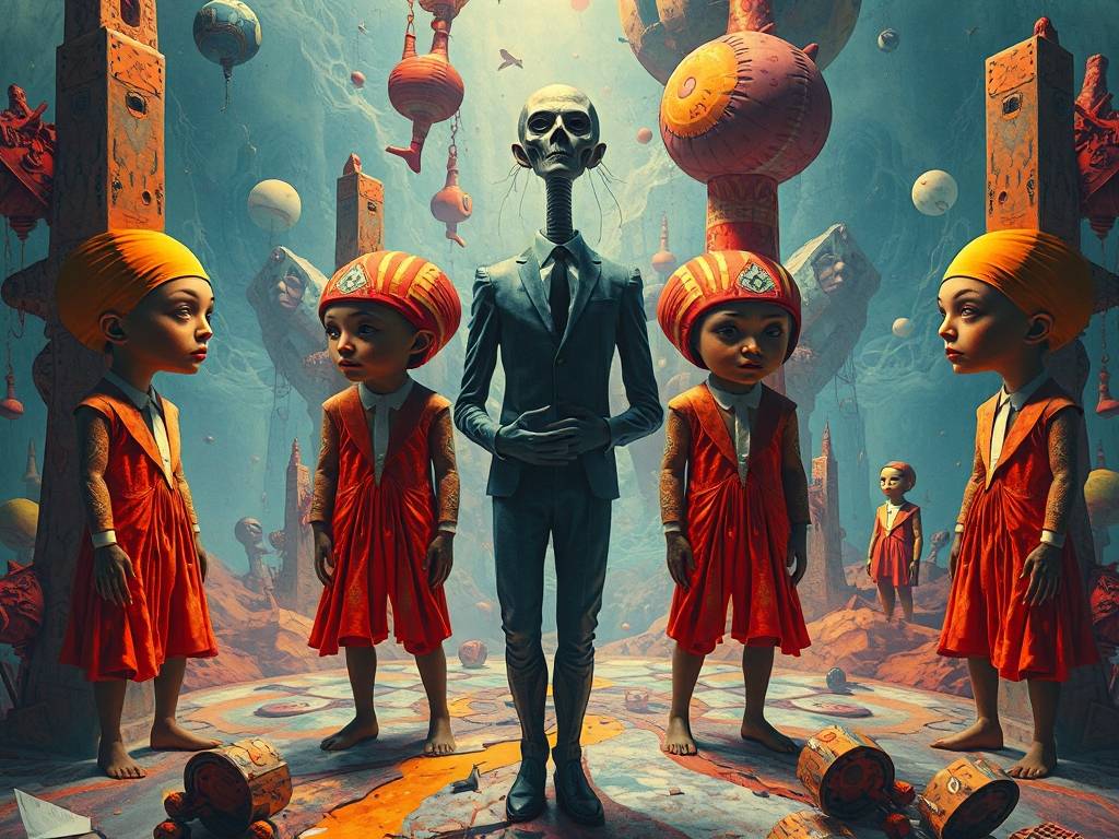 测测你的智商 这一幅画里能看到几个人头