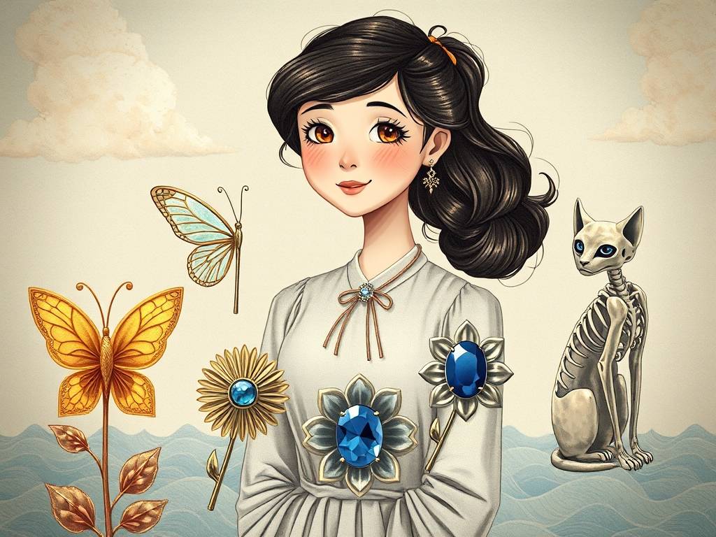 趣味测试：4款胸针，哪一款适合你？测你是靠颜值还是靠气质
