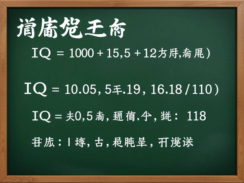 韦氏智力测试公式