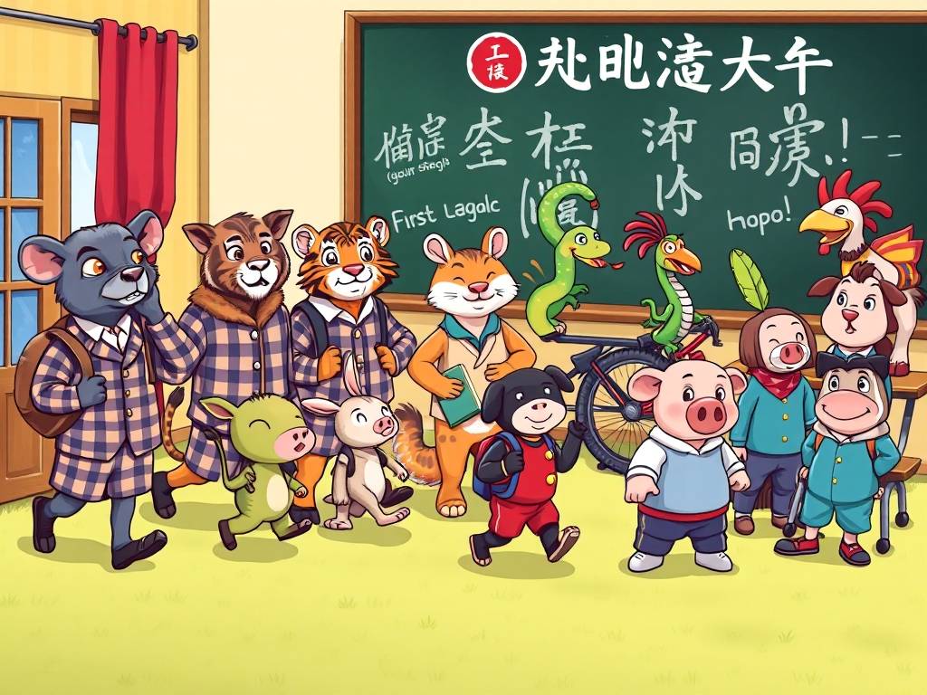 十二星座第一天上学恶搞版