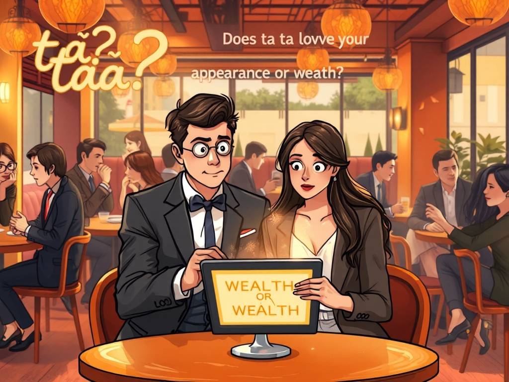 心理测试在线 ta爱你的外貌还是财富?你们结婚的可能性多大?