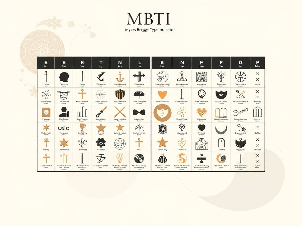 mbti职业性格测试图表