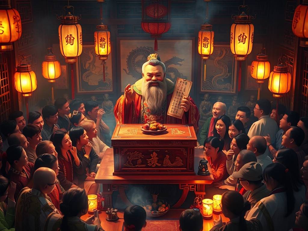 财神爷灵签在线抽签