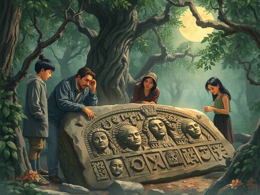 大家都来找找看，这图有几个人面？