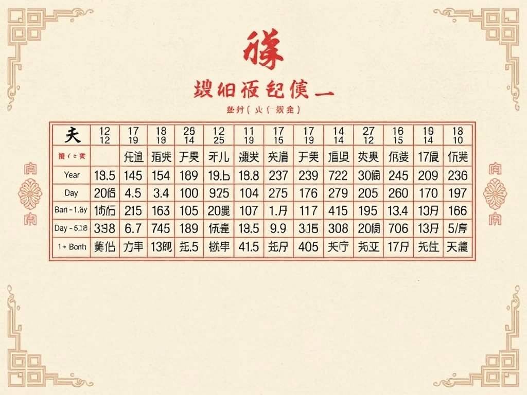 出生年月日称骨算命表 生辰八字骨重对照