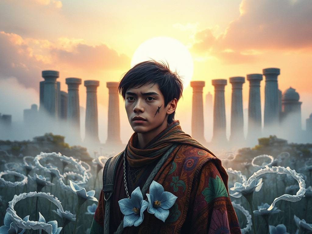 右眉毛有疤是后天摔的