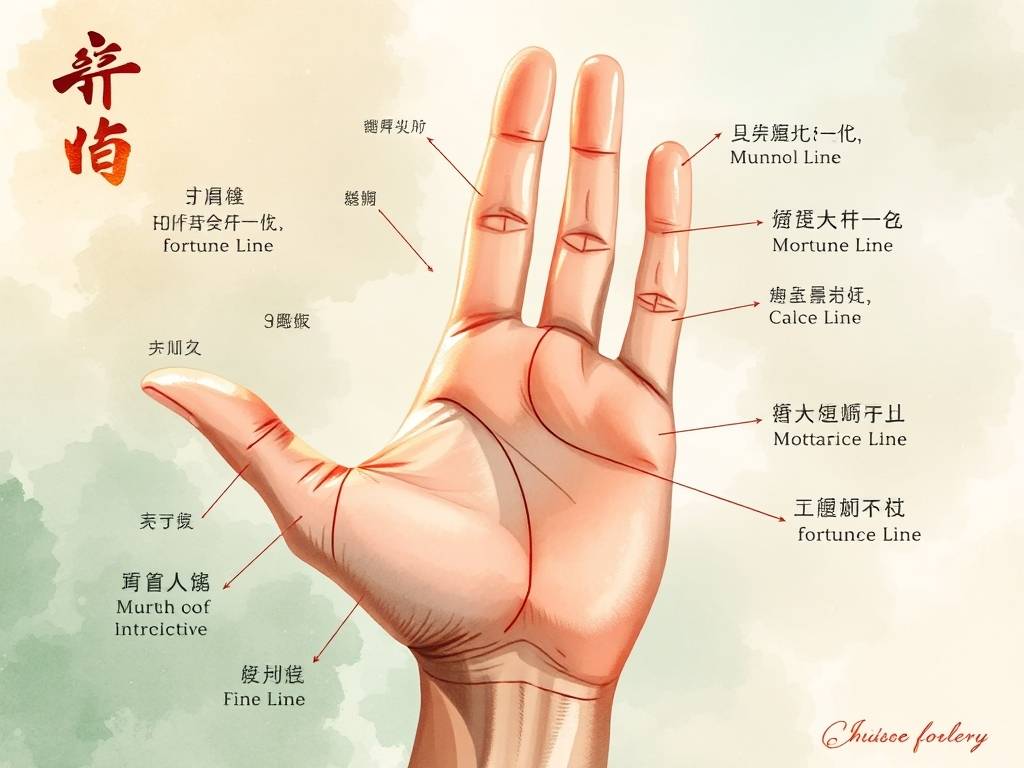 掌(zhǎng)纹财运线图解 分析什么是财运线