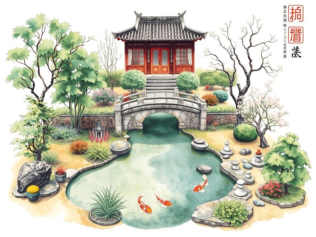院子风水布局八个位置风水图解