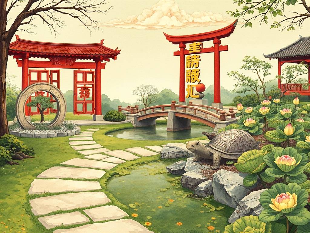 院子风水布局八个位置风水图解