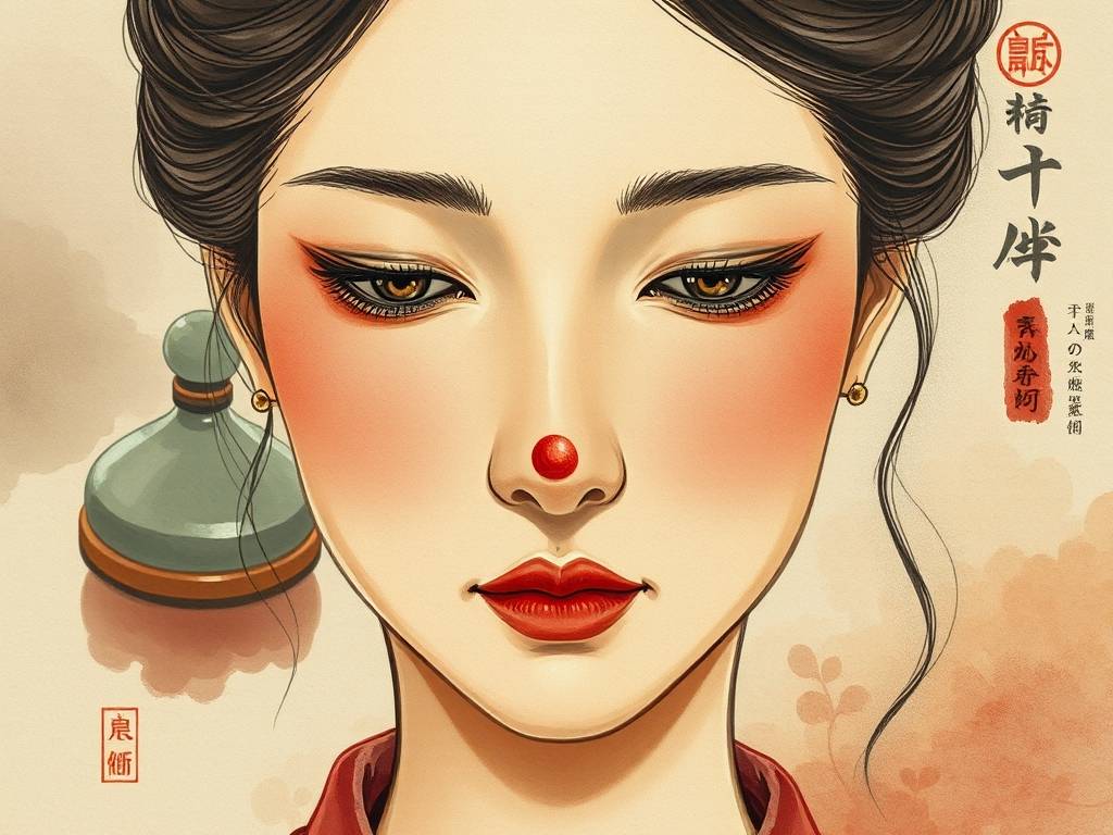 女人鼻子痣的位置与命运图解 鼻子长痣的女人面相分析