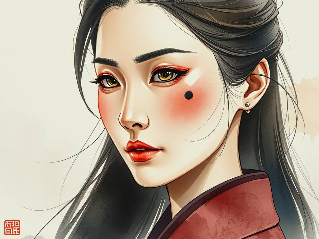 女子左眉头上方有痣图解 左眼眉尾有痣的女人好坏参半