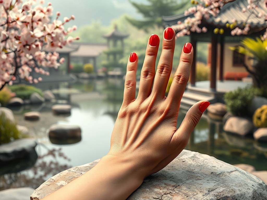 吉祥的手相 手指并齐没有缝大富大贵