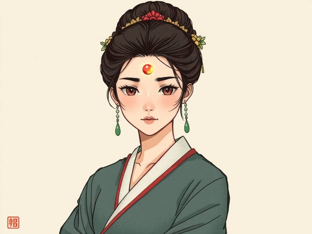 女性额头长痣面相图解 天生好运行事低调