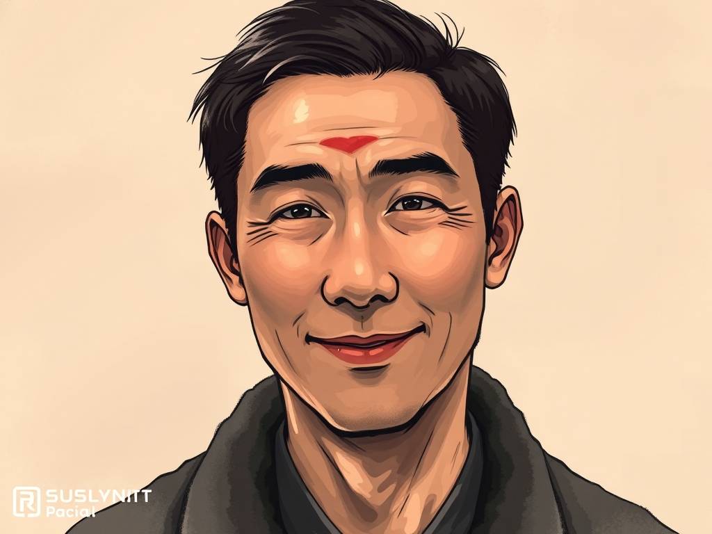 男人麪(miàn)部痣相图解大全 額(é)头有痣福禄双全