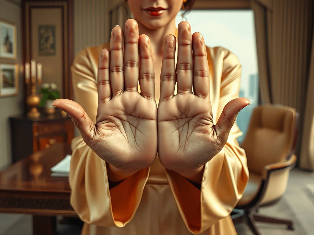 身价上亿的富婆手相 能做大生意的女人手相