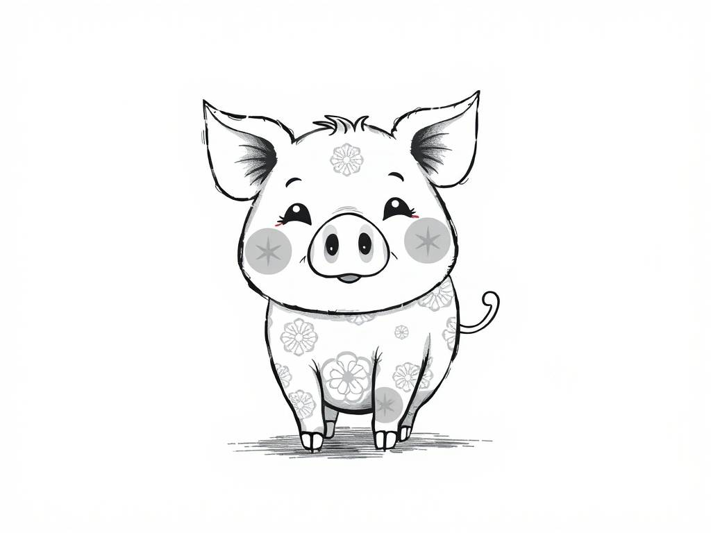 亥猪简笔画