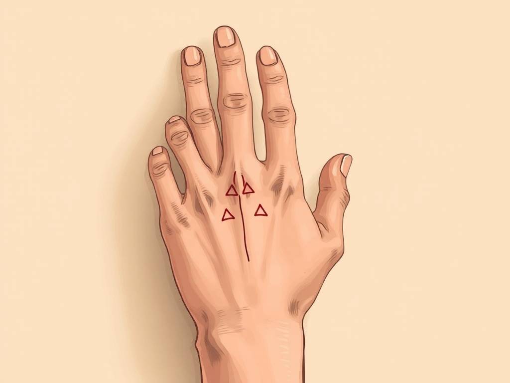 女人右手婚姻线分叉图解 情感波折大容易早婚