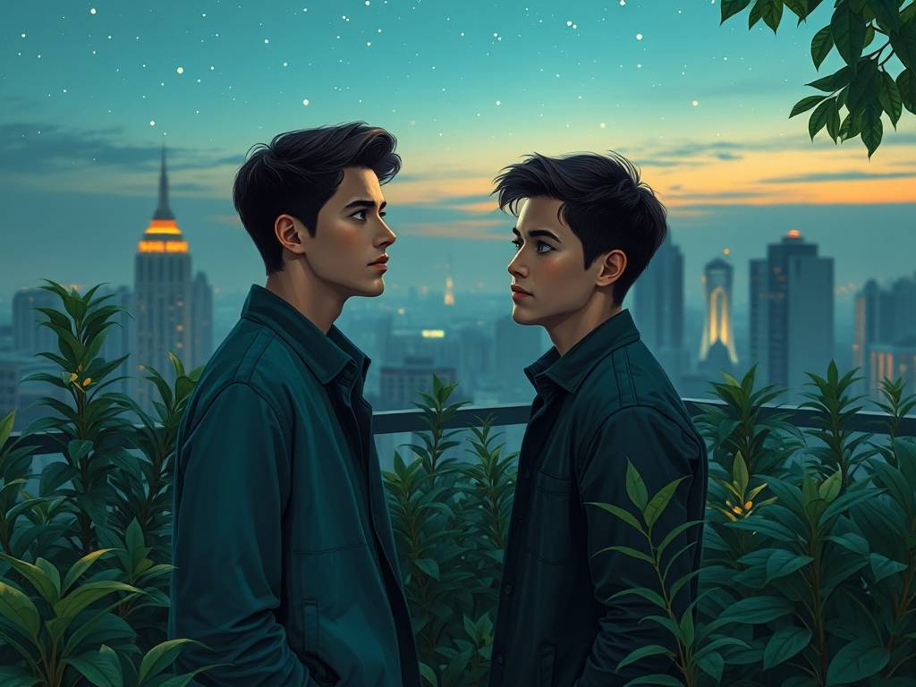水瓶男看喜欢人的眼神
