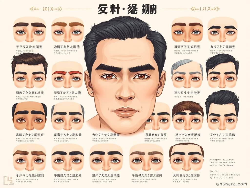 男人21种眉毛看相图解大全
