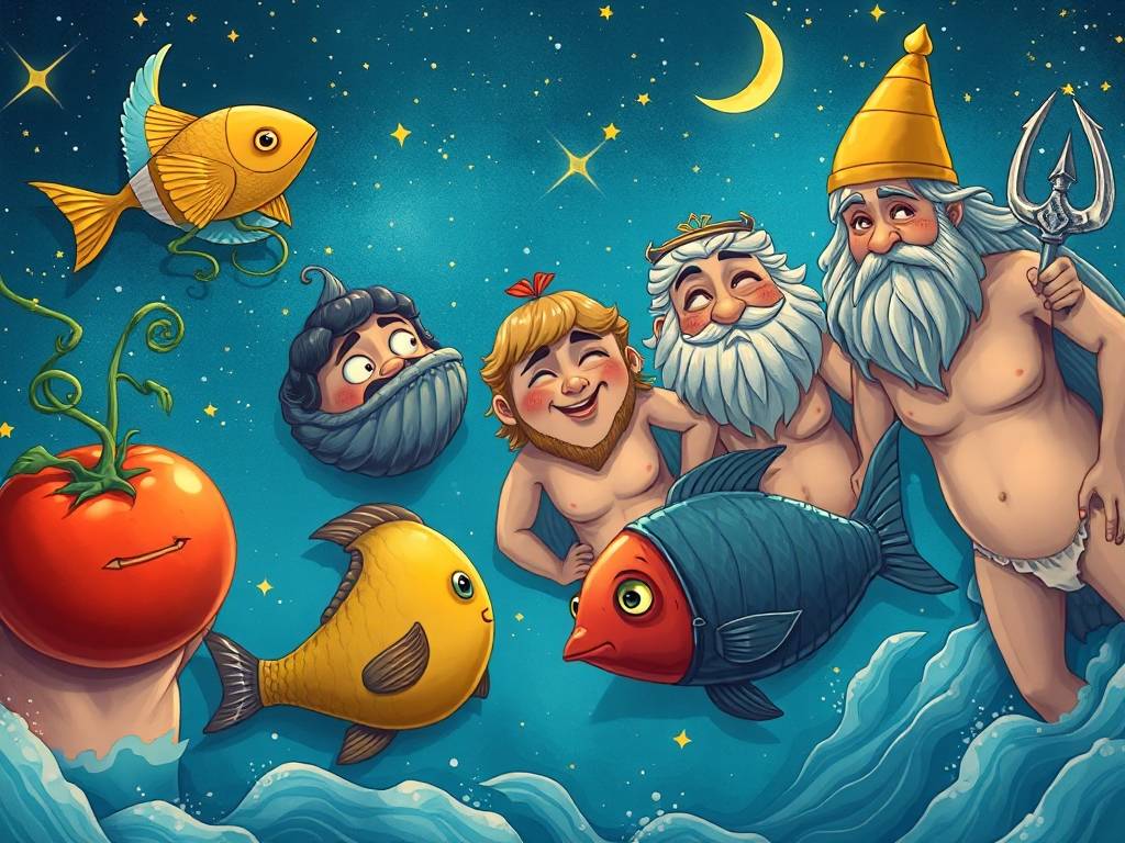 双鱼座星座故事传说 尴尬的众神变身记