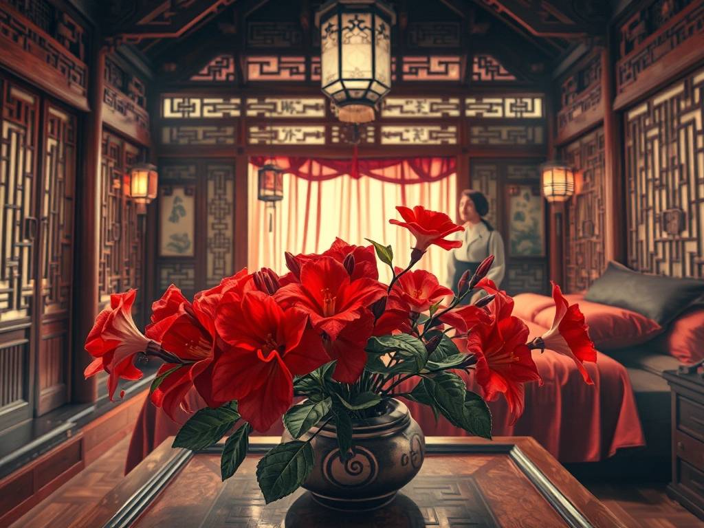卧室风水大忌假花