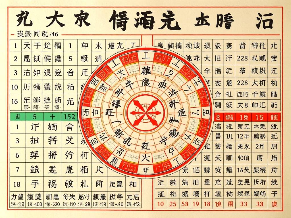 八字运势对照表