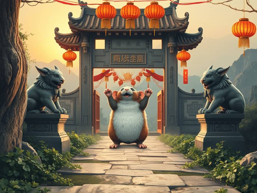 大门风水鼠来祝沙场生肖