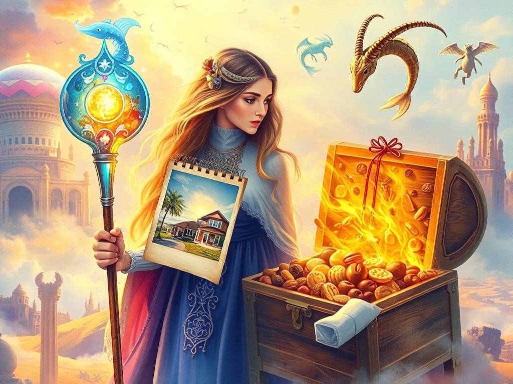 十二星座的魔法棒，双鱼座回到过去，摩羯座吃不完的零食