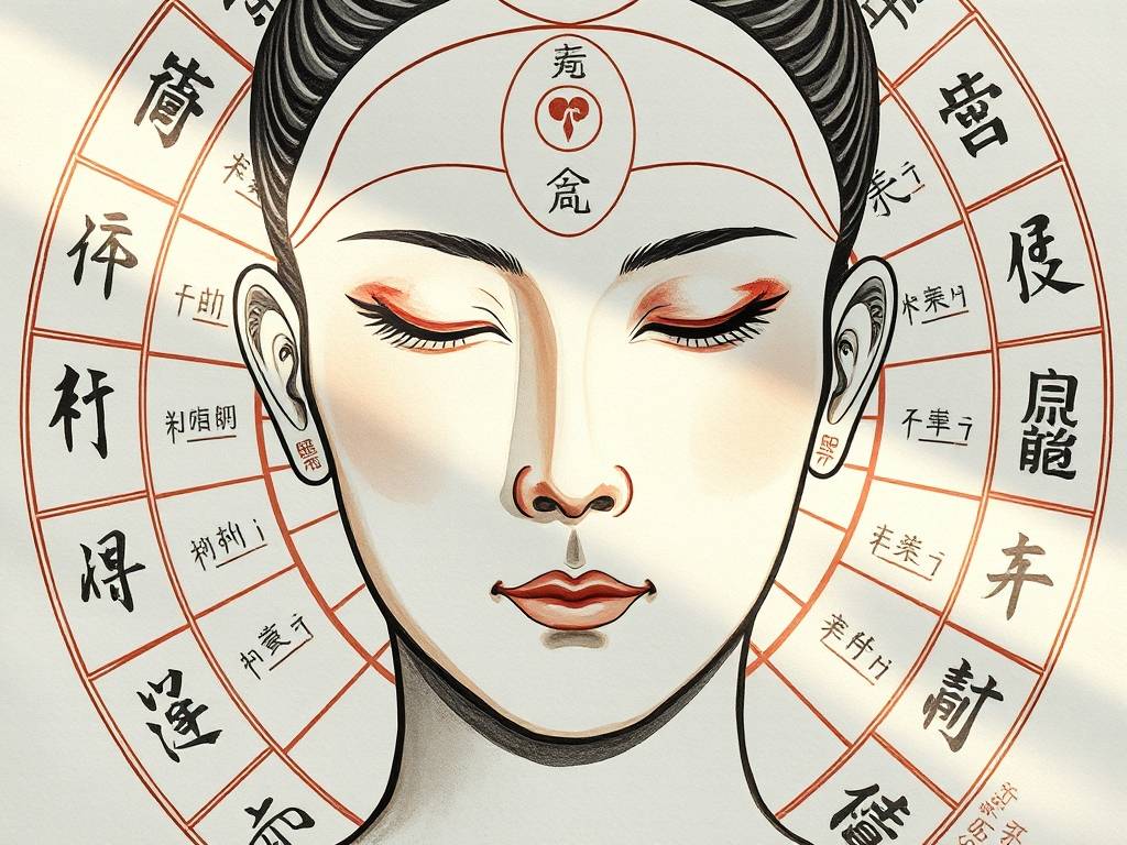 人体面相十二宫图图片