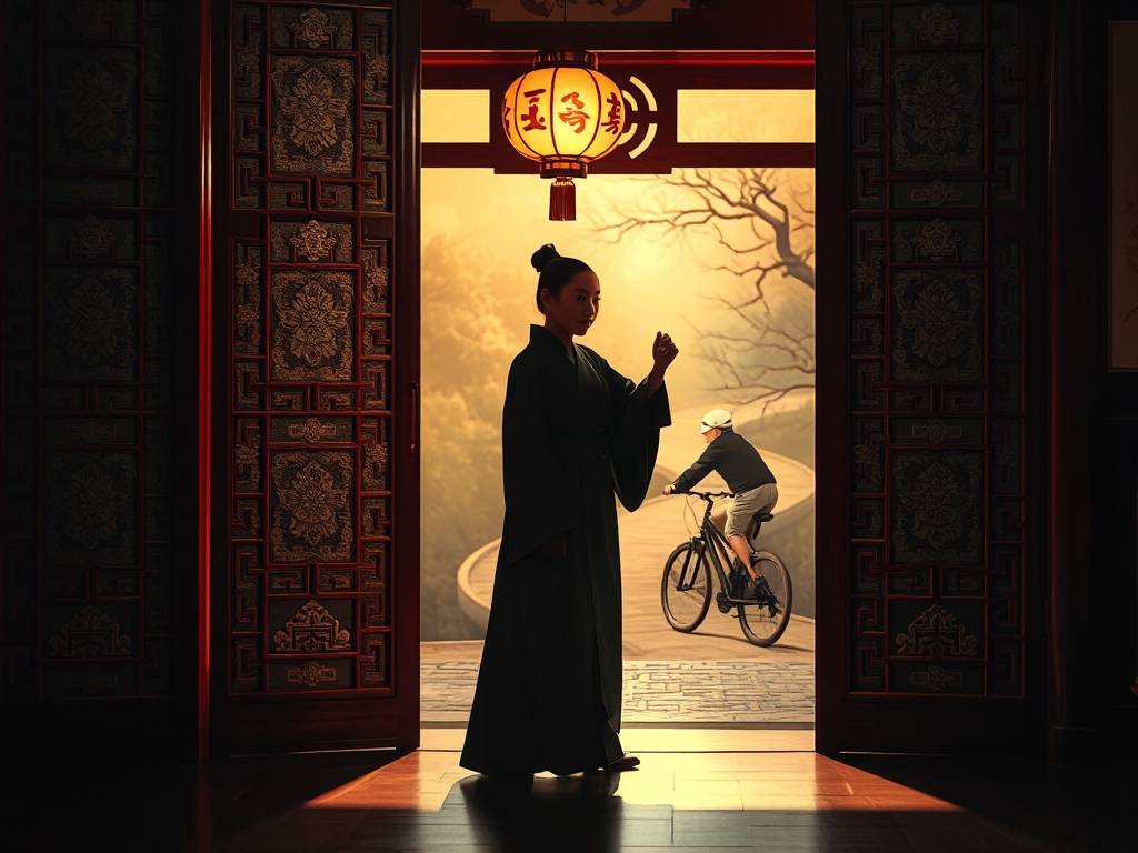 玄关风水帘