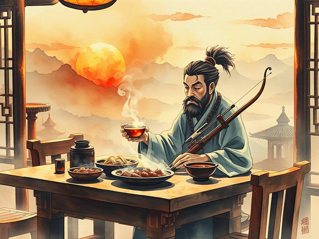 射手座：食一碗人间烟火，饮几杯人间起落。
