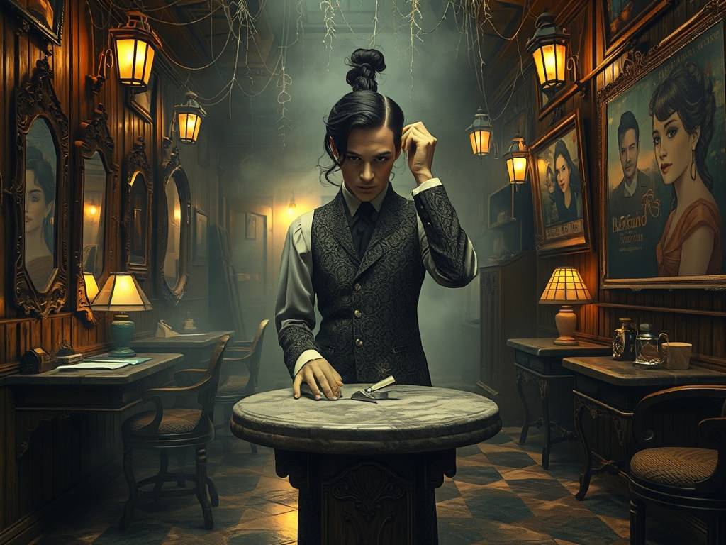 梦见在理发店