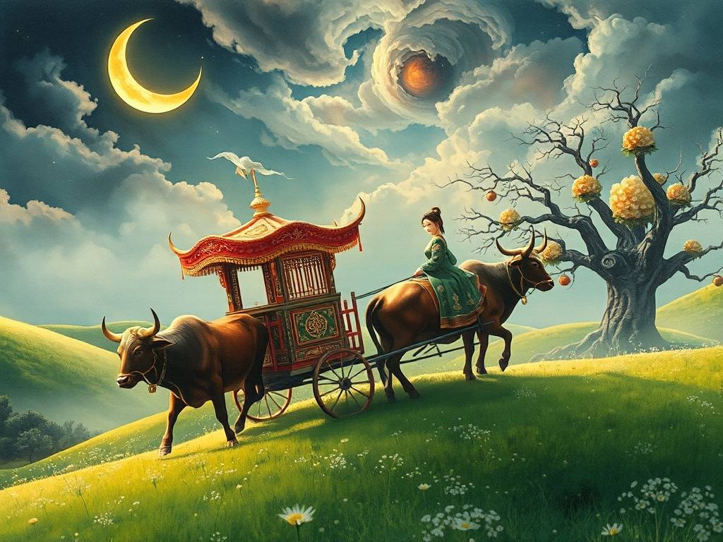 做梦梦见牛车何解？有大吉大利的走向