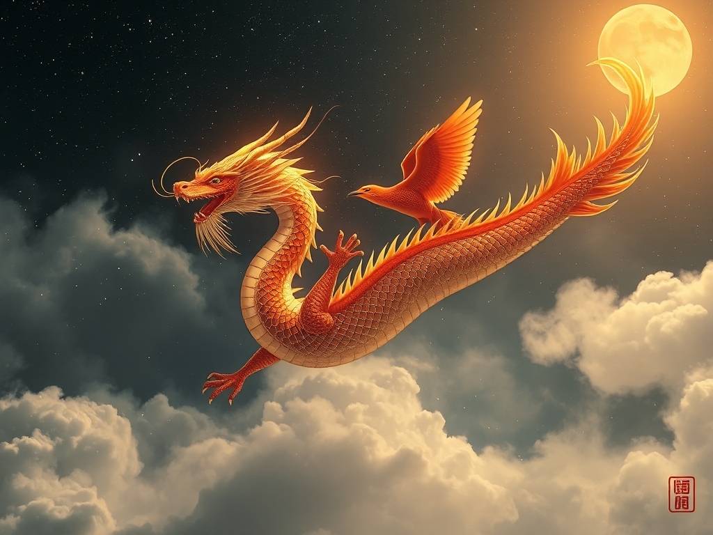 做梦梦见龙凤暗示近来把握富贵机会
