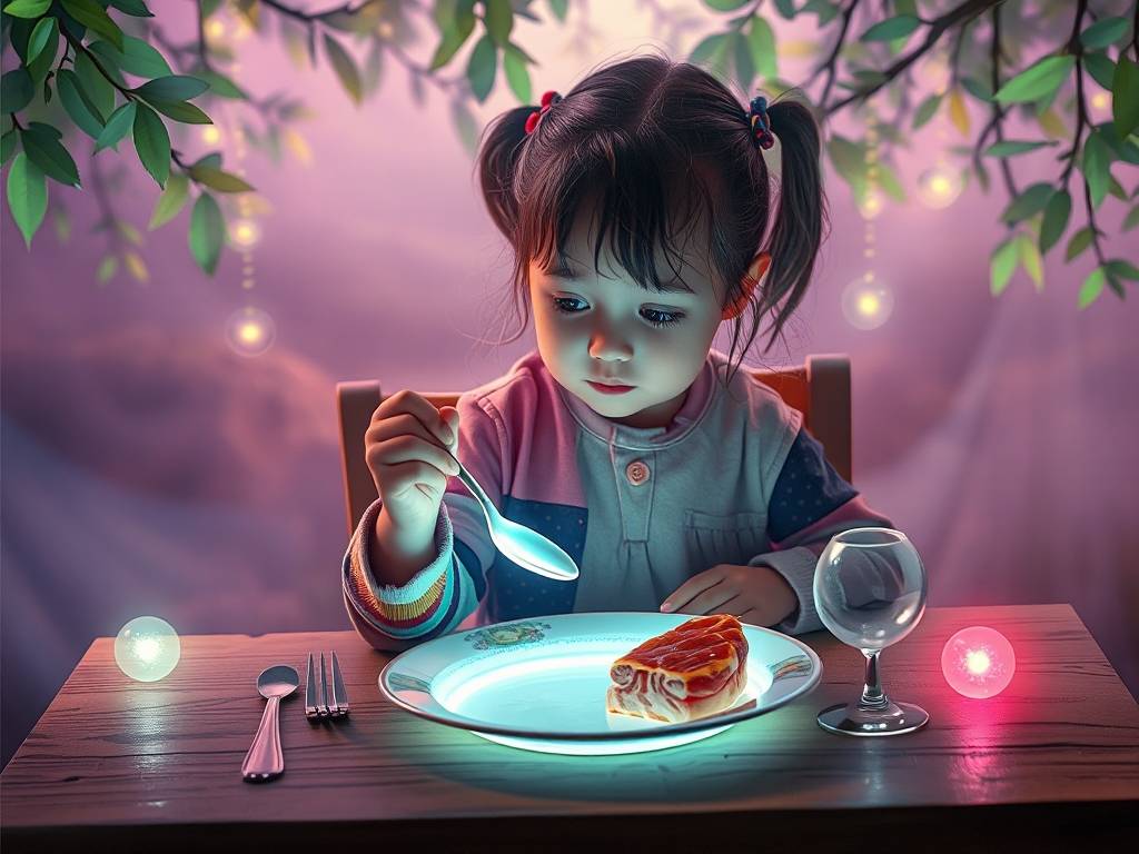 做梦梦见小女孩吃饭，吉凶指数99！