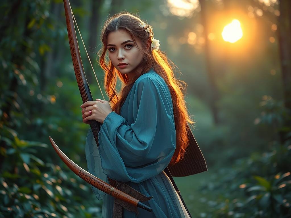 射手女美丽又有气质