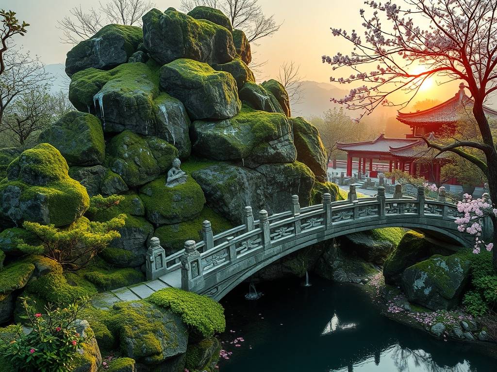庭院风水假山