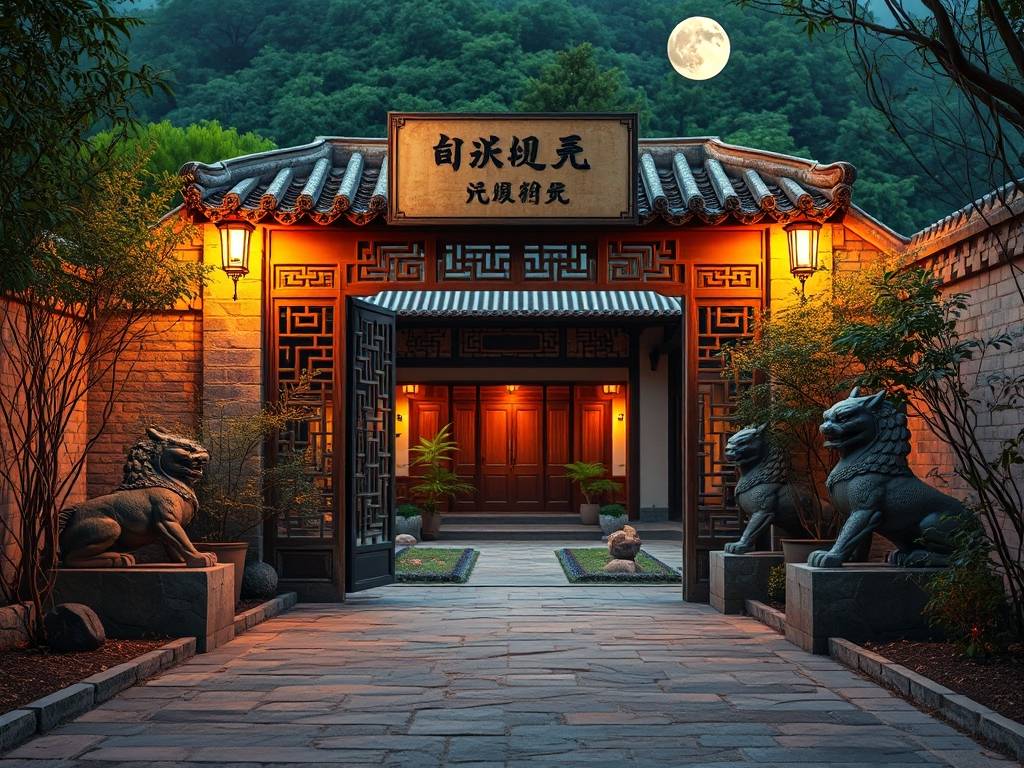 自建房围墙大门风水