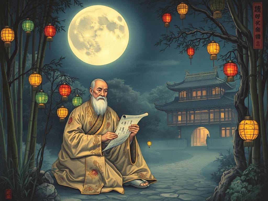 周公解梦之月夜、夜晚、黑夜