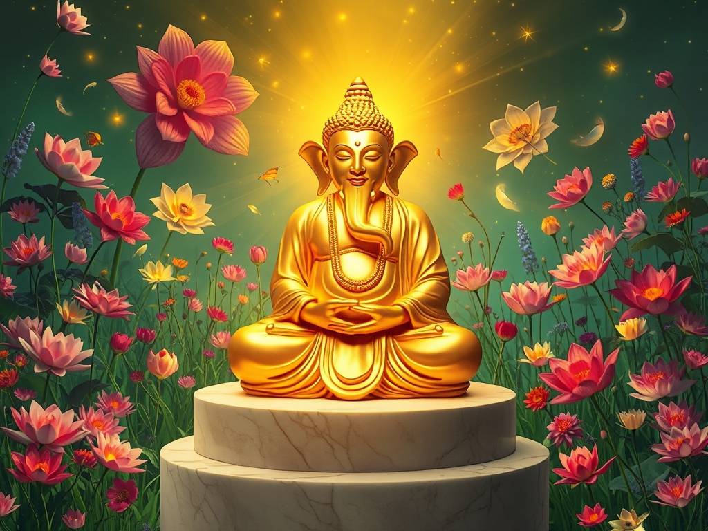 梦见金色佛像