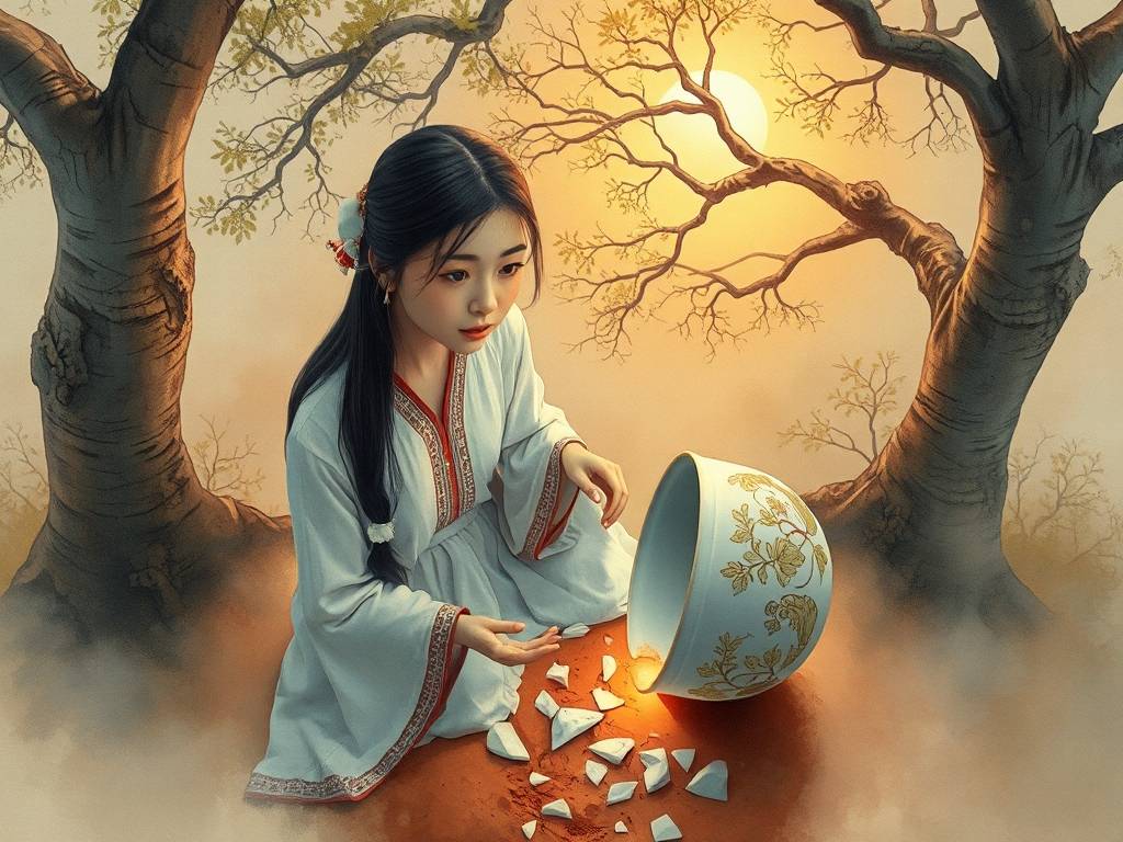梦见盆破了